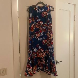 Calvin Klein Flower Pattern Dress